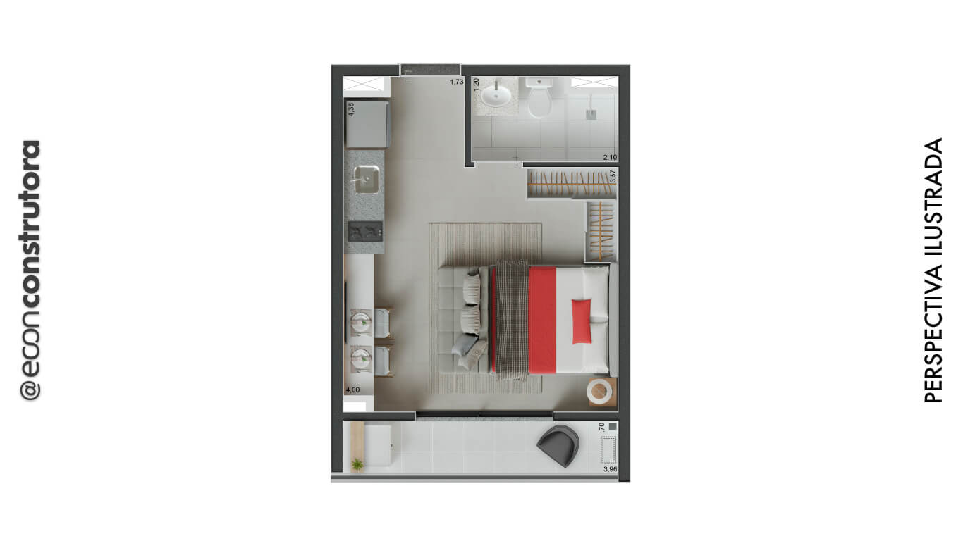 Imagem Apartamento com 2 Quartos à Venda, 25 m²em Vila Olímpia - São Paulo
