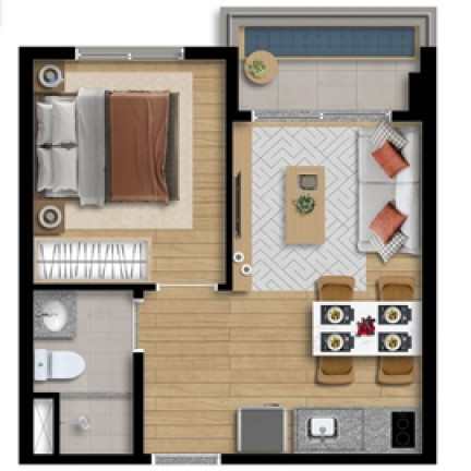 Imagem Apartamento com 1 Quarto à Venda, 36 m² em São Judas - São Paulo Imagem Apartamento com 1 Quarto à Venda, 36 m² em São Judas - São Paulo