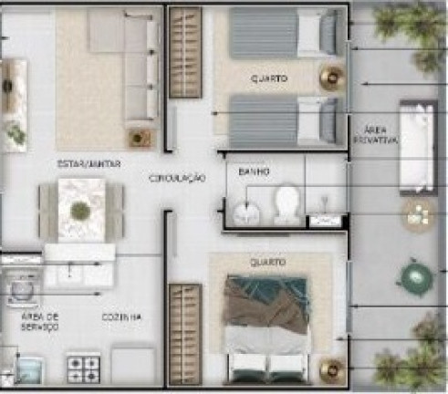 Imagem Apartamento com 2 Quartos à Venda,  em Lorena Parque - Goiânia