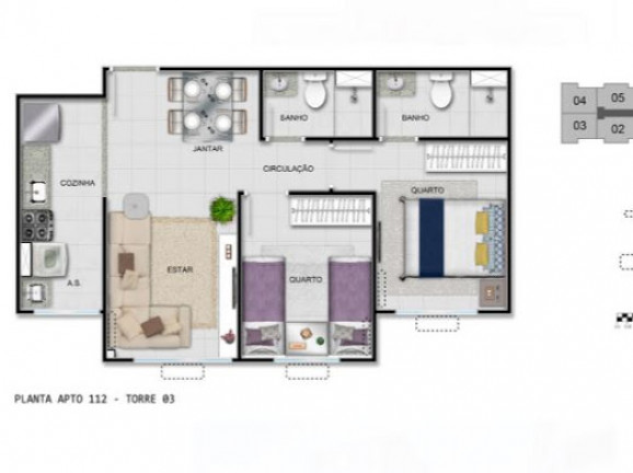 Imagem Apartamento com 2 Quartos à Venda, 46 m² em Encantado - Rio De Janeiro