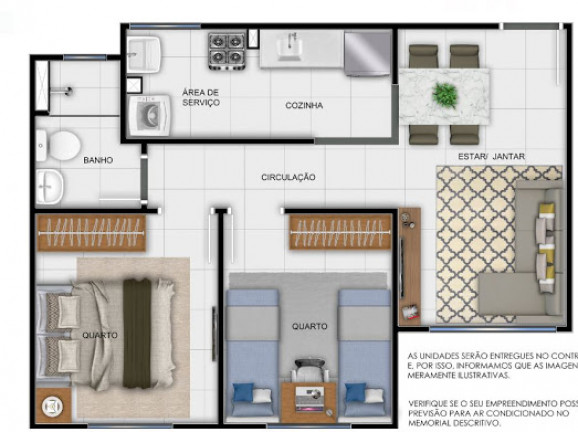 Imagem Apartamento com 2 Quartos à Venda, 41 m² em Santa Cruz - Rio De Janeiro