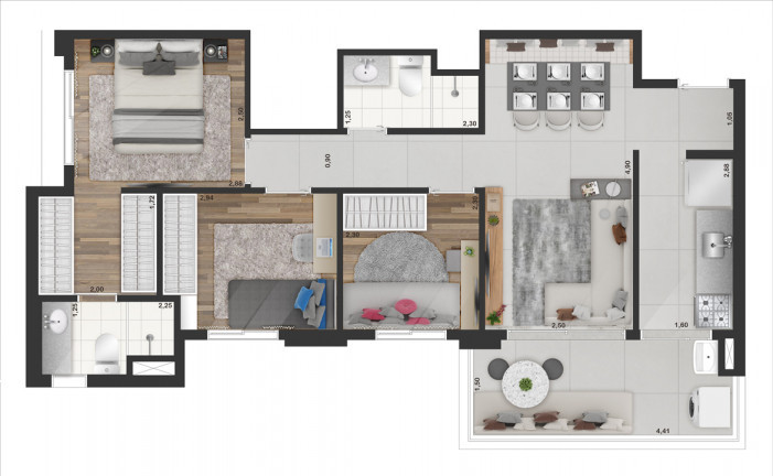 Imagem Apartamento com 3 Quartos à Venda, 52 m² em Indianópolis - São Paulo