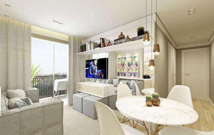 Imagem Apartamento com 2 Quartos à Venda, 43 m²em Jardim Três Irmãos - Taboão da Serra