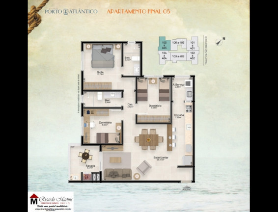 Imagem Apartamento com 3 Quartos à Venda, Locação ou Temporada, 94 m² em Mar Grosso - Laguna Imagem Apartamento com 3 Quartos à Venda, Locação ou Temporada, 94 m² em Mar Grosso - Laguna
