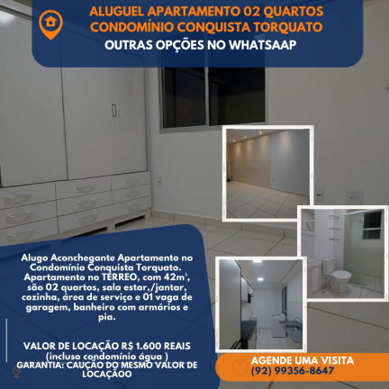 Imagem Apartamento com 2 Quartos para Alugar, 42 m² em Colônia Terra Nova - Manaus Imagem Apartamento com 2 Quartos para Alugar, 42 m² em Colônia Terra Nova - Manaus