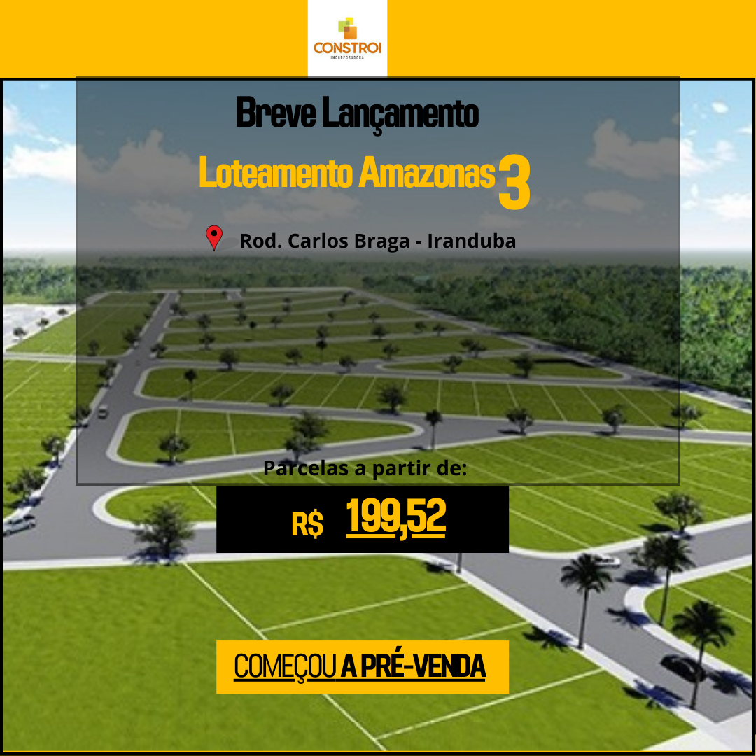 Terreno à Venda, 125 m²em Nova Amazonas I Bairro Planejado - Iranduba