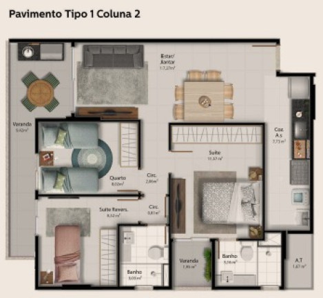 Imagem Apartamento com 3 Quartos à Venda, em Jardim Camburi - Vitória Imagem Apartamento com 3 Quartos à Venda, em Jardim Camburi - Vitória