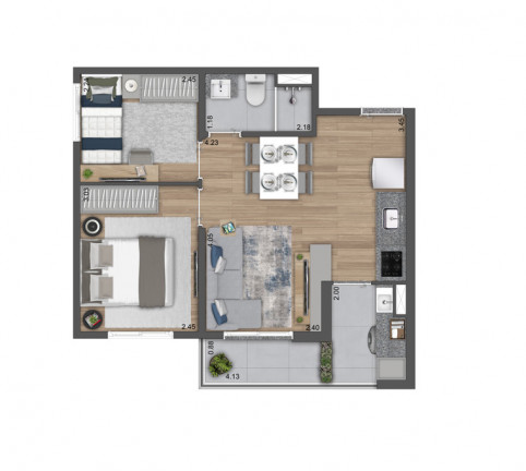 Imagem Apartamento com 2 Quartos à Venda, 44 m² em Vila Brasilândia - São Paulo Imagem Apartamento com 2 Quartos à Venda, 44 m² em Vila Brasilândia - São Paulo