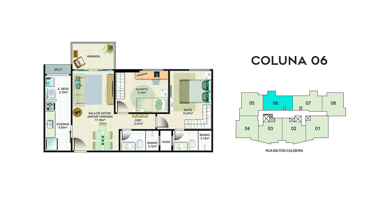 Imagem Apartamento com 3 Quartos à Venda ou Temporada, 60 m²em Itapuã - Vila Velha