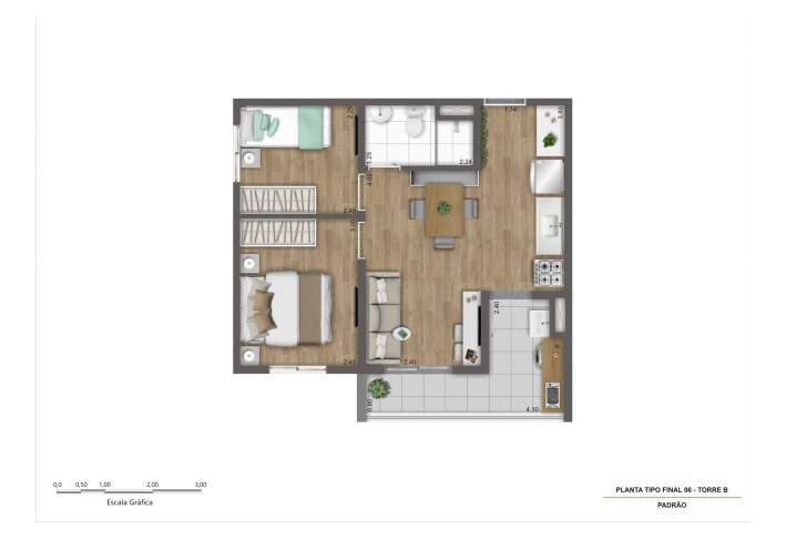 Imagem Apartamento com 2 Quartos à Venda, 37 m²em Vila do Castelo - São Paulo