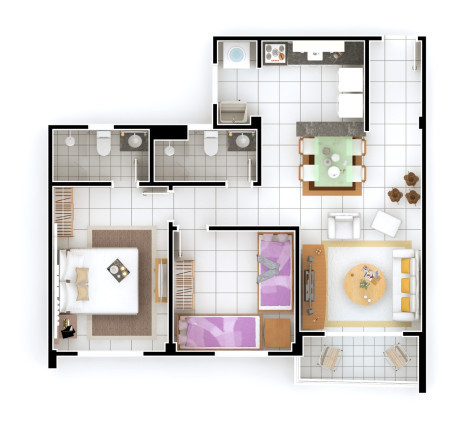 Apartamento com 2 Quartos à Venda,  em Nova Parnamirim - Parnamirim
