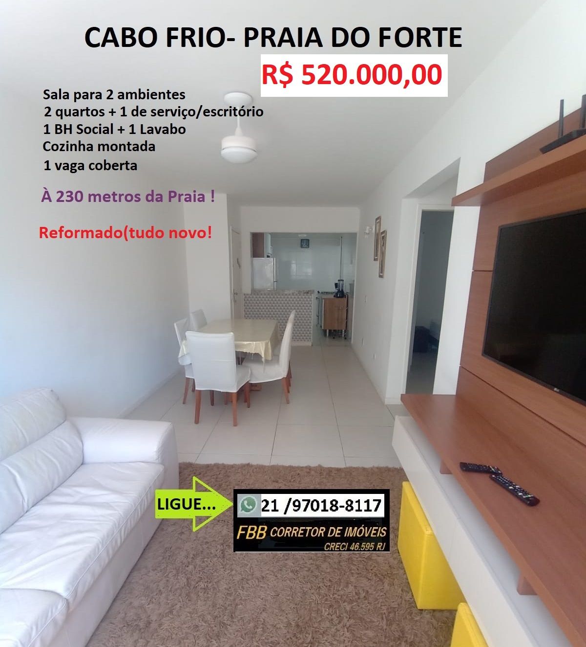 Imagem Apartamento com 2 Quartos à Venda, 90 m² em Vila Nova - Cabo Frio