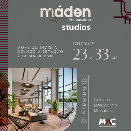 Imagem Studio com 1 Quarto à Venda, 28 m² em Sumaré - São Paulo Imagem Studio com 1 Quarto à Venda, 28 m² em Sumaré - São Paulo