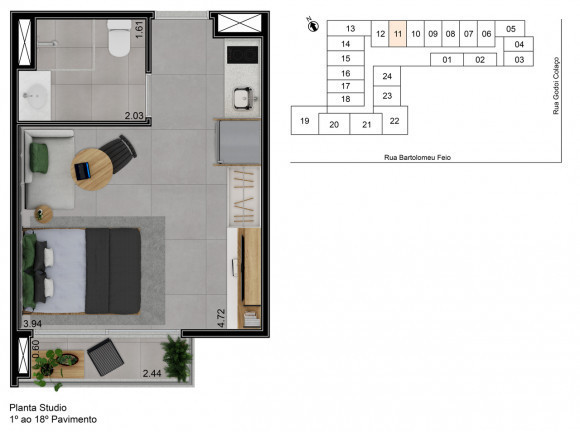 Imagem Studio à Venda, 25 m² em Vila Cordeiro - São Paulo Imagem Studio à Venda, 25 m² em Vila Cordeiro - São Paulo