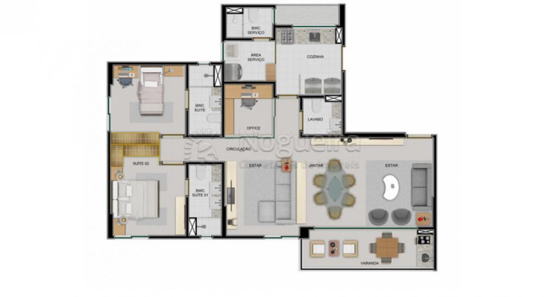Imagem Apartamento com 3 Quartos à Venda, 97 m² em Santo Agostinho - Cabo de Santo Agostinho