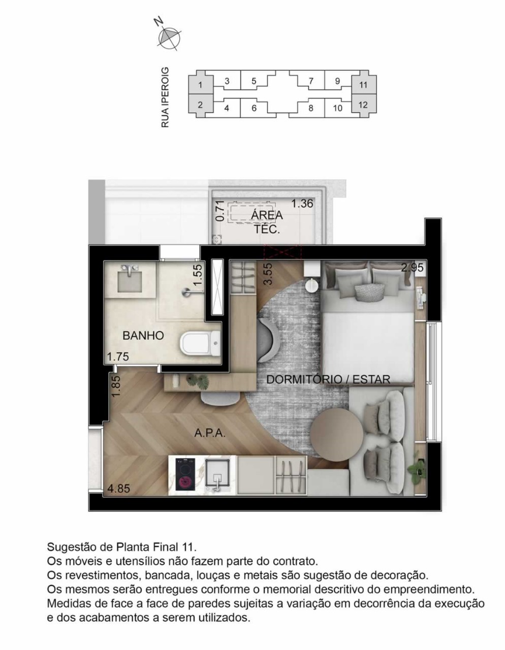 Imagem Studio com 1 Quarto à Venda ou Temporada, 22 m²em Perdizes - São Paulo