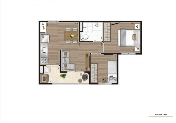 Imagem Apartamento com 2 Quartos à Venda,  em Vila Pirituba - São Paulo