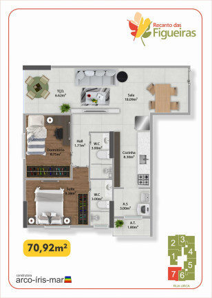 Imagem Apartamento com 2 Quartos à Venda,  em Guilhermina - Praia Grande