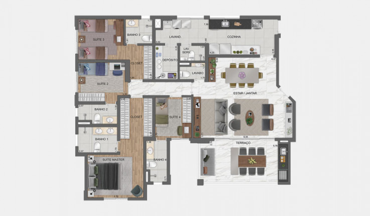 Imagem Apartamento com 4 Quartos à Venda, 132 m² em City América - São Paulo Imagem Apartamento com 4 Quartos à Venda, 132 m² em City América - São Paulo