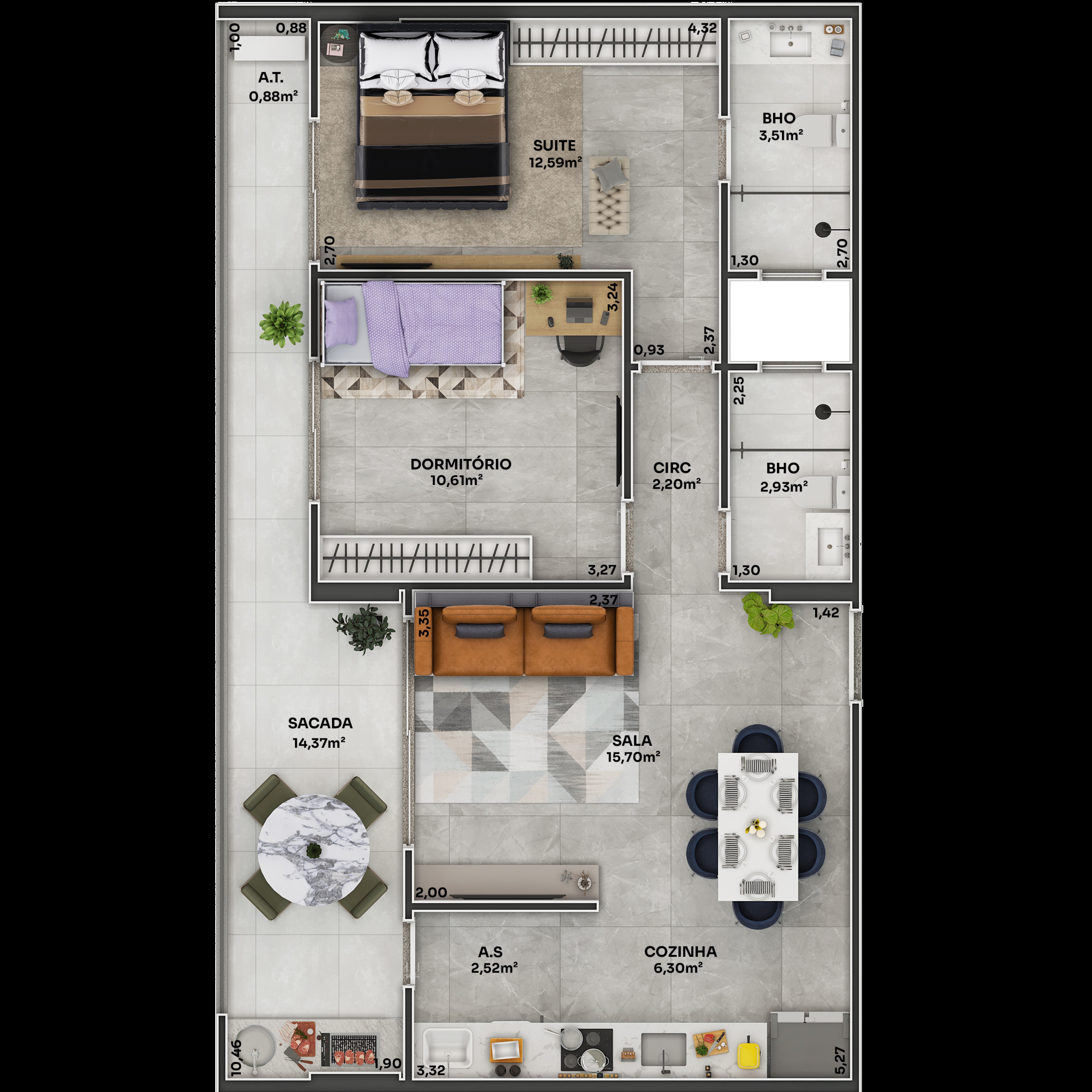 Imagem Apartamento com 3 Quartos à Venda, 105 m² em Boqueirão - Praia Grande Imagem Apartamento com 3 Quartos à Venda, 105 m² em Boqueirão - Praia Grande