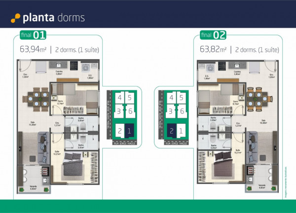 Imagem Apartamento com 2 Quartos à Venda, 60 m² em Caiçara - Praia Grande