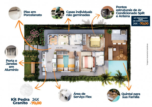 Imagem Casa com 2 Quartos à Venda, 180 m² em Marimbá - Betim