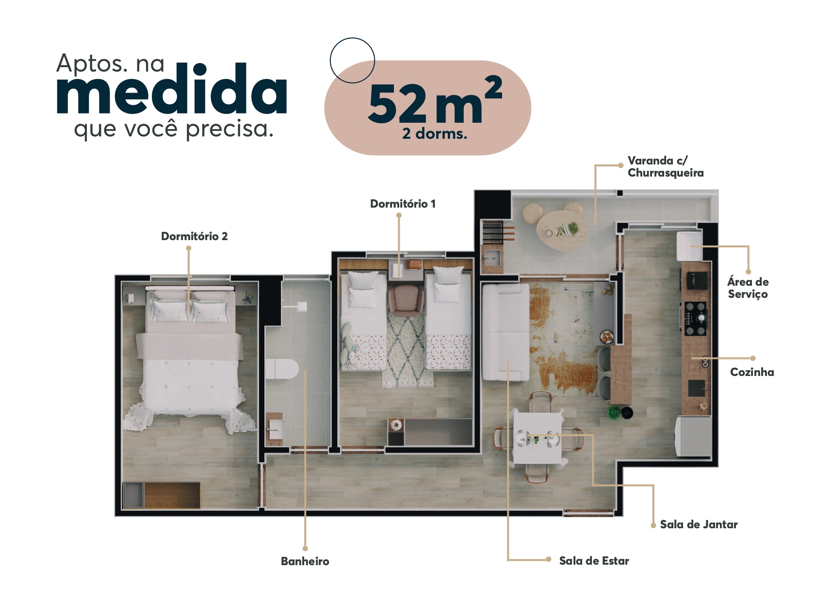 Imagem Apartamento com 2 Quartos à Venda, 54 m² em Vila Cintra - Mogi das Cruzes
