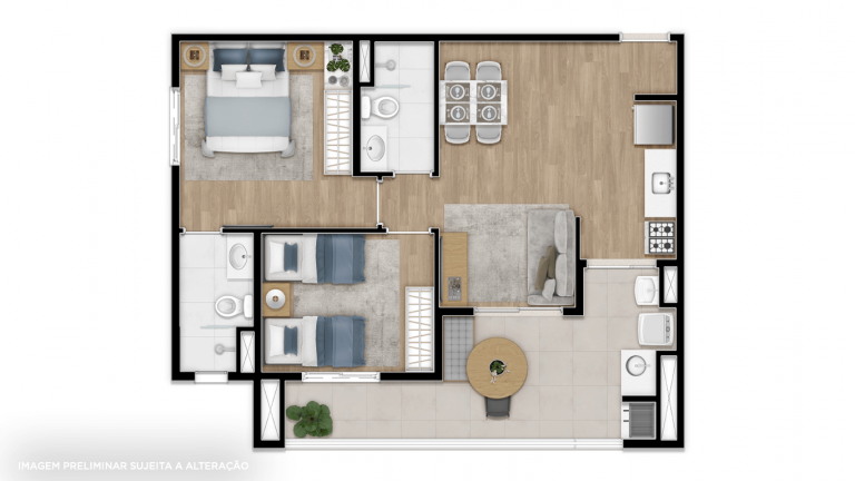 Imagem Apartamento com 2 Quartos à Venda, 62 m²em Vila Ipojuca - São Paulo