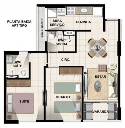 Imagem Apartamento com 2 Quartos à Venda, 55 m² em Piedade - Jaboatão dos Guararapes