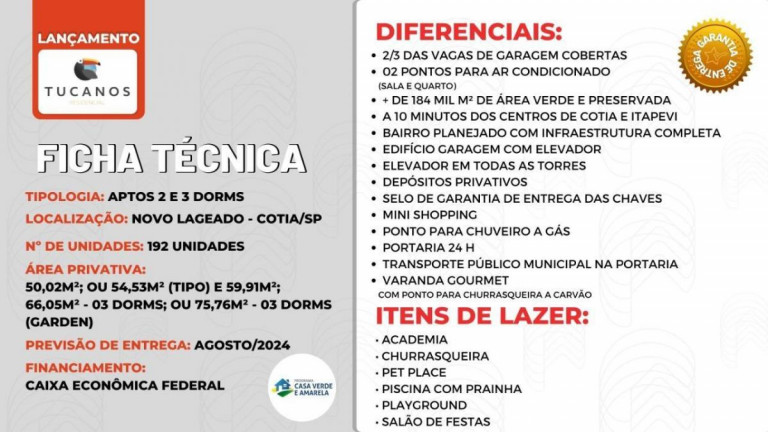 Imagem Apartamento com 3 Quartos à Venda, 75 m² em Lageado - Cotia