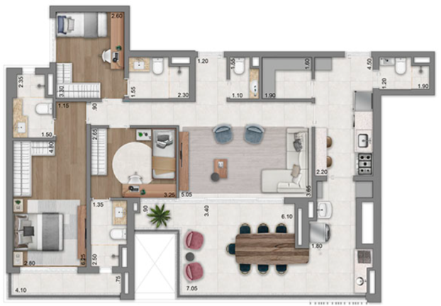 Imagem Apartamento com 3 Quartos à Venda, 134 m²em Jardim das Acácias - São Paulo