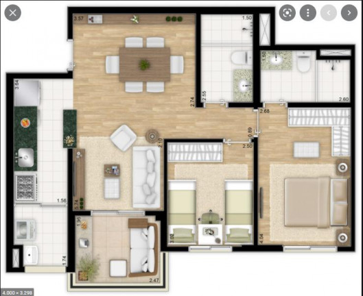 Imagem Apartamento com 2 Quartos à Venda, 70 m² em Vila Augusta - Guarulhos