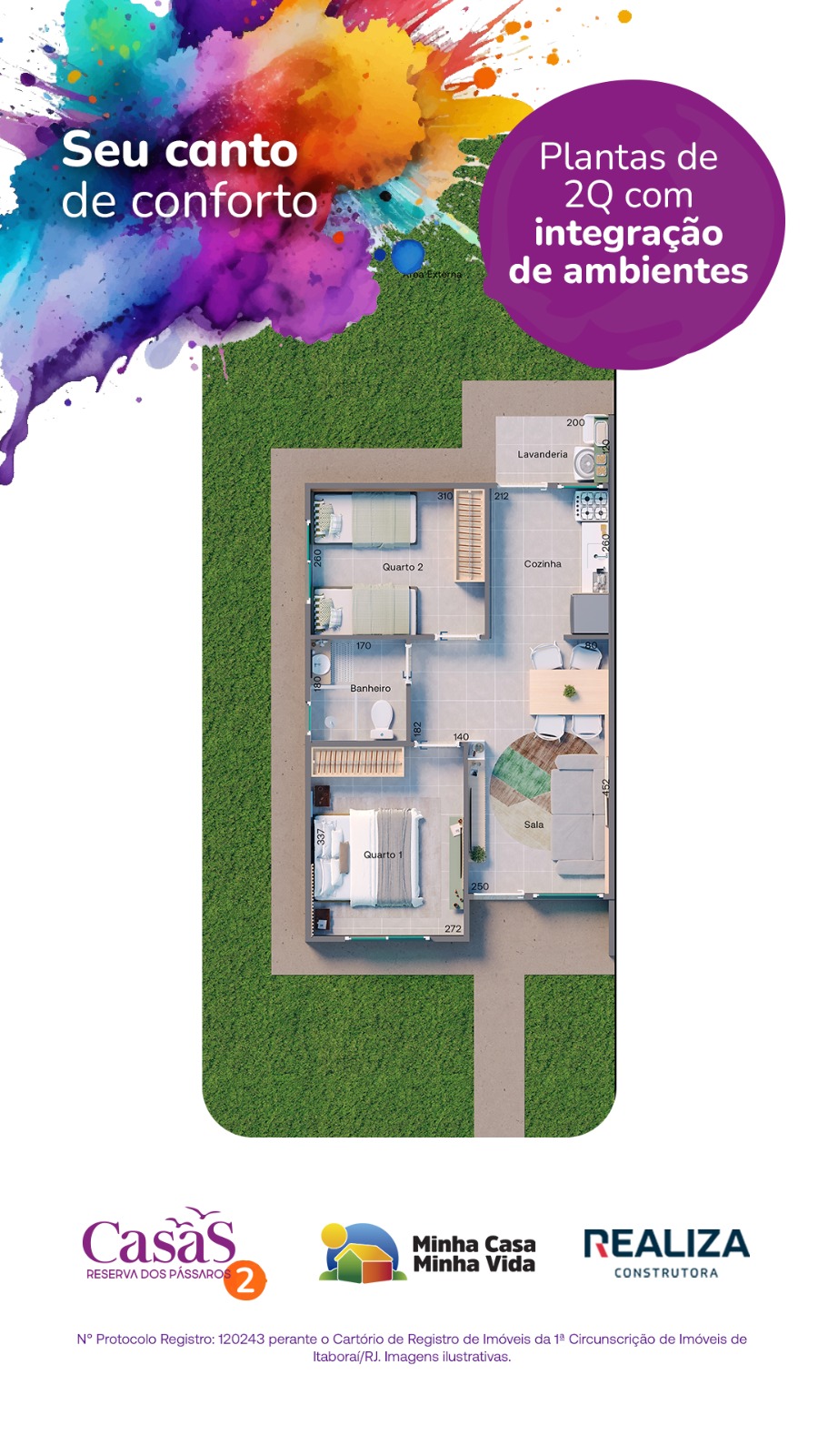 Imagem Casa de Condomínio com 2 Quartos à Venda, 150 m²em Caluge - Itaboraí