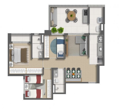 Imagem Apartamento com 3 Quartos à Venda,  em Vila Mascote - São Paulo