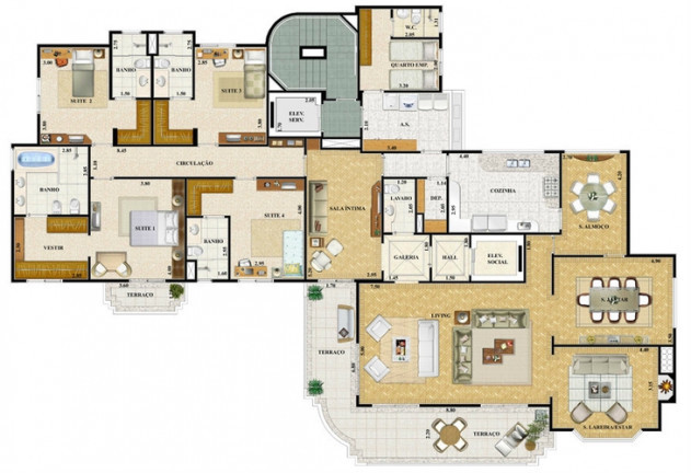 Imagem Apartamento com 3 Quartos à Venda, 295 m²em Higienópolis - São Paulo