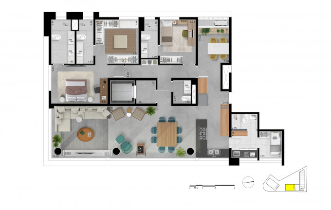 Imagem Apartamento com 3 Quartos à Venda, 170 m² em Jardim das Bandeiras - São Paulo