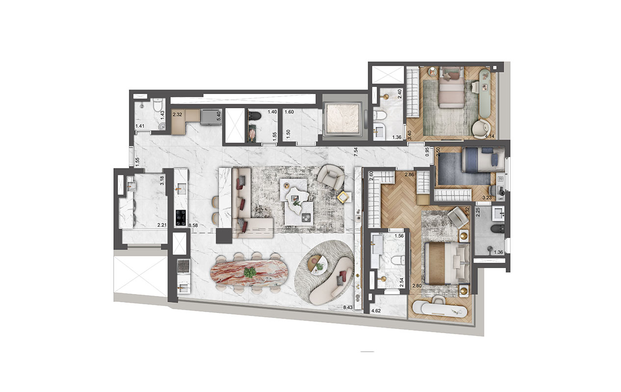Imagem Apartamento com 3 Quartos à Venda, 162 m² em Jardim das Acácias - São Paulo