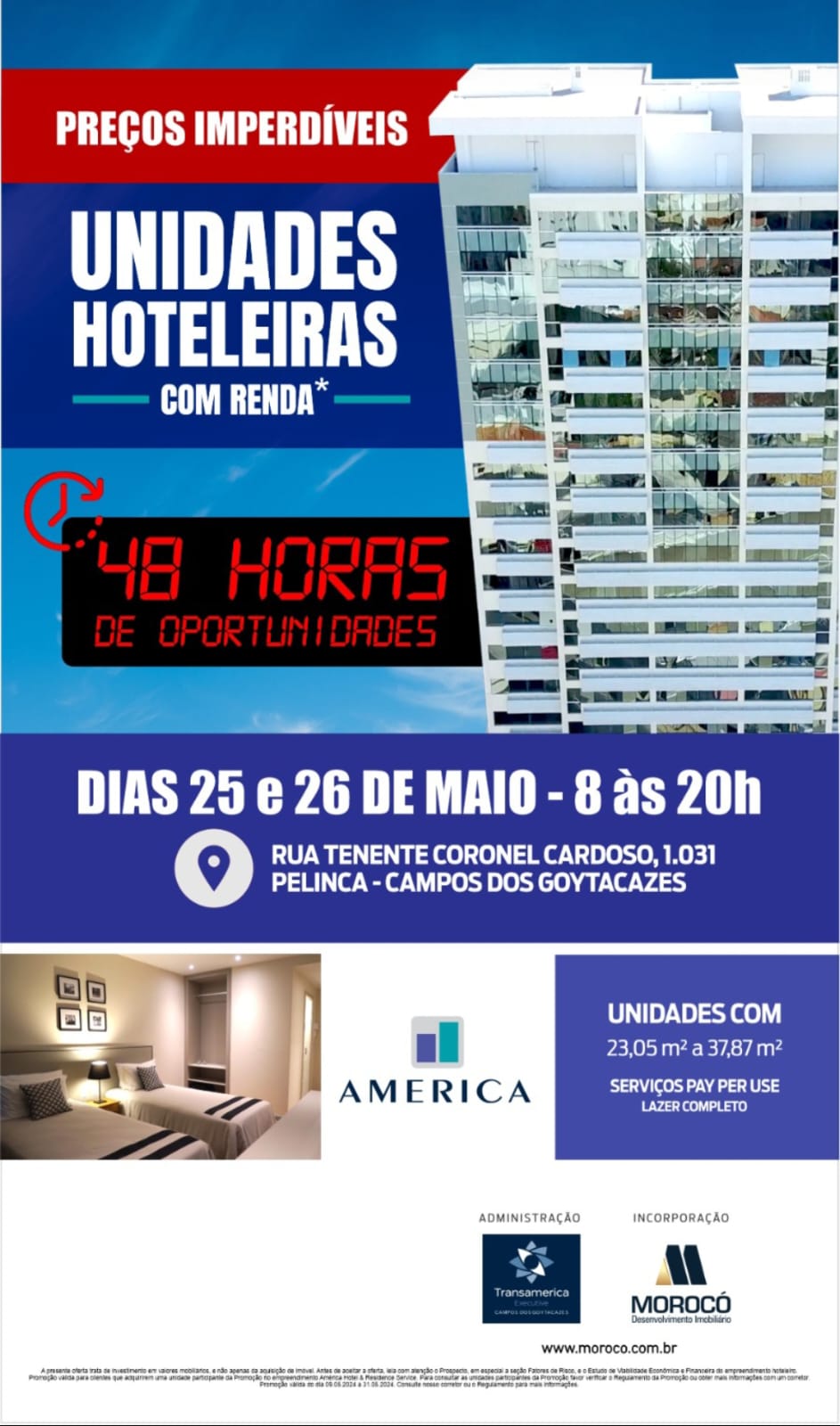 Flat com 1 Quarto à Venda, 25 m²em Centro - Campos dos Goytacazes