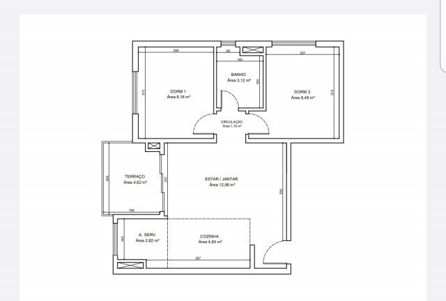 Imagem Apartamento com 2 Quartos à Venda, 54 m² em Umuarama - Osasco