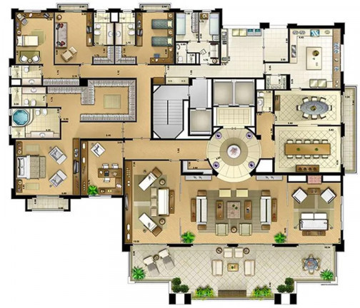 Imagem Apartamento com 4 Quartos à Venda, 607 m² em Paraíso do Morumbi - São Paulo