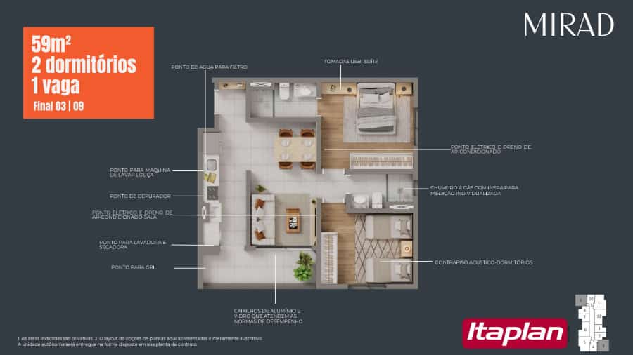 Imagem Apartamento com 2 Quartos à Venda, 59 m²em Saúde - São Paulo