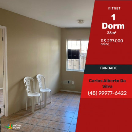 Kitnet com 1 Quarto à Venda, 38 m² em Trindade - Florianópolis