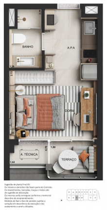 Imagem Studio à Venda, 25 m² em Perdizes - São Paulo Imagem Studio à Venda, 25 m² em Perdizes - São Paulo
