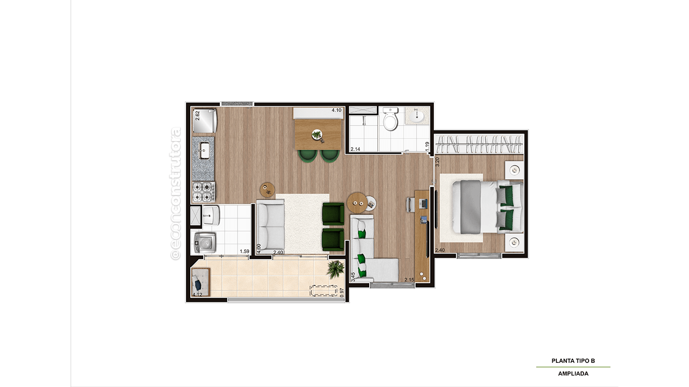 Imagem Apartamento com 2 Quartos à Venda, 43 m²em Campestre - Santo André