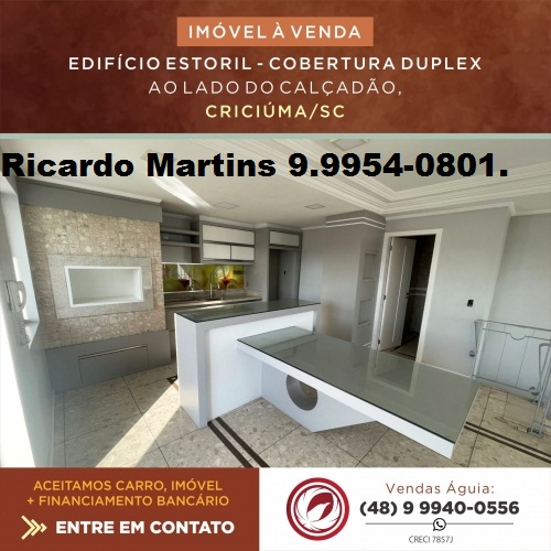 Imagem Cobertura com 3 Quartos à Venda, 291 m² em Centro - Criciúma Imagem Cobertura com 3 Quartos à Venda, 291 m² em Centro - Criciúma