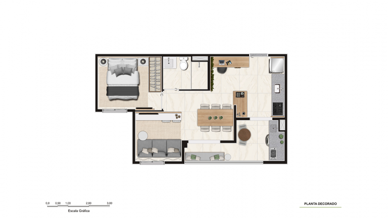 Imagem Apartamento com 2 Quartos à Venda, 41 m²em Picanço - Guarulhos