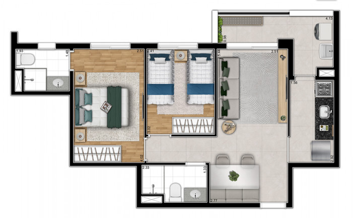 Imagem Apartamento com 3 Quartos à Venda, 70 m² em Ferreira - São Paulo Imagem Apartamento com 3 Quartos à Venda, 70 m² em Ferreira - São Paulo