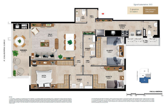 Imagem Apartamento com 3 Quartos à Venda, 106 m² em Botafogo - Rio de Janeiro