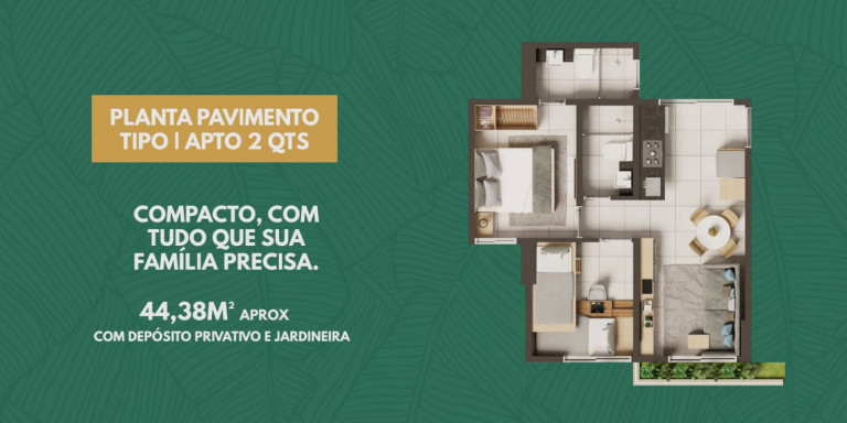 Imagem Apartamento com 2 Quartos à Venda, 44 m² em Boa Viagem - Recife