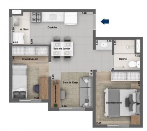 Imagem Apartamento com 2 Quartos à Venda,  em Canindé - São Paulo